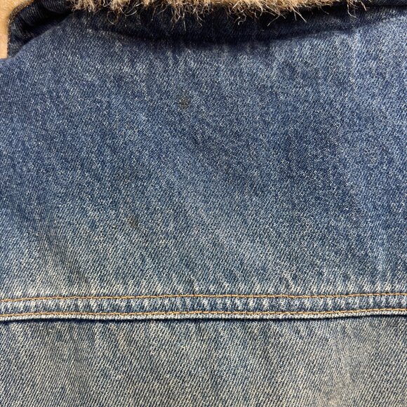 Cole B Country Denim Jacket With Faux Fur Lining Country Boho - Picture 8 of 8